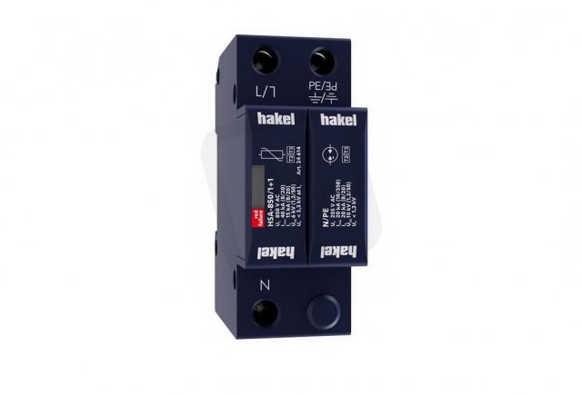 Svodič rázového přepětí HSA-850/1+1 SPD typ 2+3 HAKEL 24614