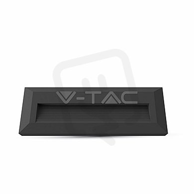 3W LED Step Light Black Body Rectangle Warm White, VT-1162 V-TAC SKU1329