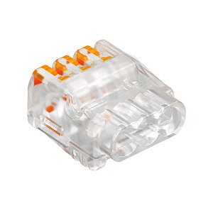 OBO 61 325 FL Universální svorka třípólová 0,2-2,5mm2 průhledná Polykarbonát PC