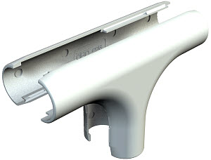 OBO 2953 T M25 RW Quick Pipe díl T, M25, čistě bílá Polyvinylchlorid, PVC
