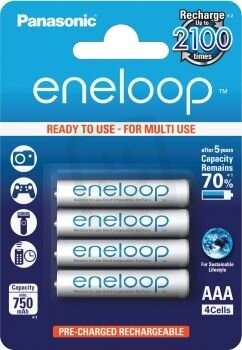 Akumulátor NiMH AAA 1,2V/ 750 mAh Panasonic Eneloop FK TECHNICS 5520001