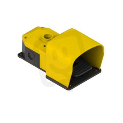 Nožní spínač PX10210, žlutý, IP53 (2NO+2NC) s otvorem M25 pro VFKIT31, závit M20