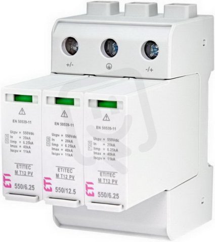Svodič přepětí  ETITEC M T12 PV 1100/12,5 Y pro fotovoltaiku ETI 002440511