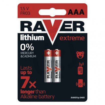 Lithiová baterie RAVER AAA (FR03) B7811