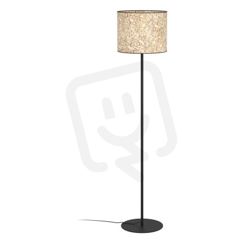 Stojací svítidlo EGLO BUTTERBURN 1xE27 černá/béžová s břízovými listy 1X25W IP20
