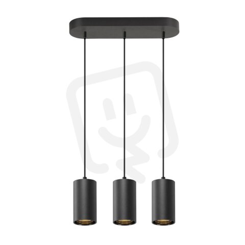 ASTO TUBE závěsné svítidlo GU10 délka závěsu 250 cm max. 3x10W černá SLV 1006435