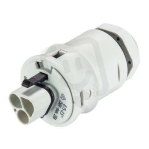 vidlice vestavná gesis RST, 2-pól, pružinové svorky, M20, šedá