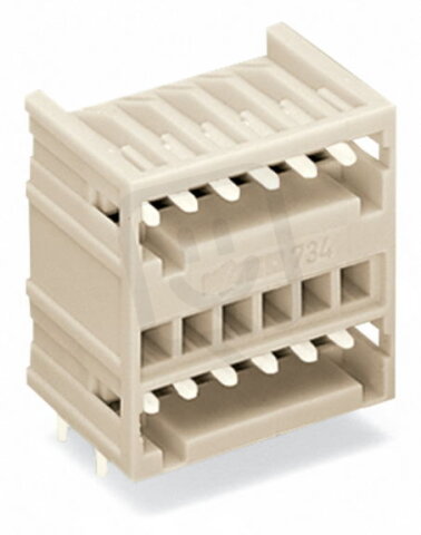 Dvoupatrový konektor s pájecími piny THT, 1,0x1,0mm, úhlové, světle šedá 14pól.