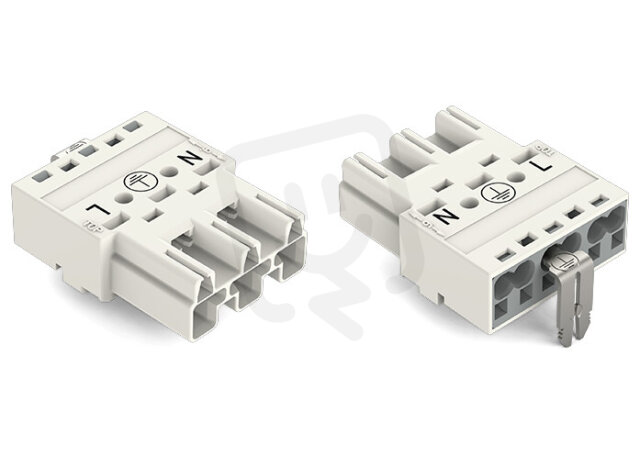 Zástrčka S přímým kontaktem PE 3pól. bílá WAGO 770-233/002-000