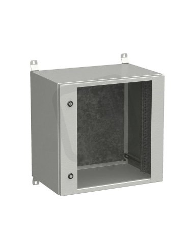 Rozvadeč nástěnný venkovní LC-20 12U 600x400 dveře sklo 2x1bod.zámek