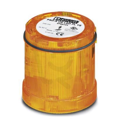 PSD-S OE LED FL YE Zábleskový prvek LED, 24 V DC, dvojitý blesk, žlutý 2700124