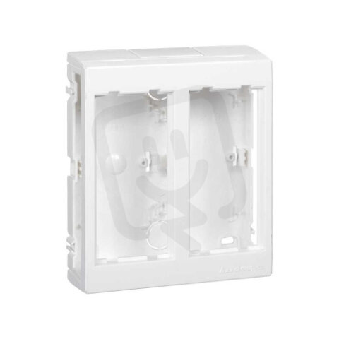 Nástěnná krabice bez bočních vík CIMA PRO 4×K45 čistě bílá SBC250/9