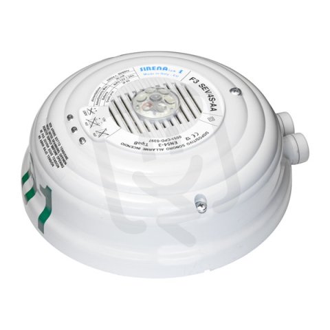 Siréna evakuační F3 SEV/4S.AA 230 V, AC, IP65, 108 dB, světle šedá, 8 tónů 55307