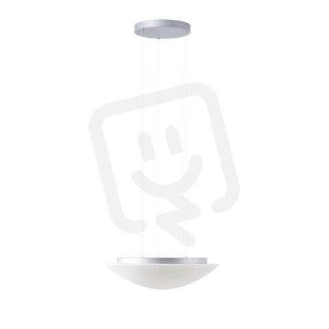Závěsné LED svítidlo se skleněným stínidlem AURA LE5 34W IP40 DALI 4K stříbro