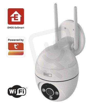 GoSmart Venkovní otočná kamera IP-800 WASP s Wi-Fi, bílá EMOS H4057