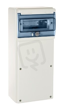 INDUBOX Zásuvková rozvodnice - základ, 8M, IP65, IK08, UV stabil (215x160x500)