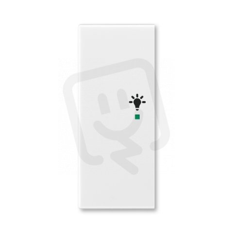 ABB Element,Time Kryt 2násobný levý symbol osvětlení bílá/ledová bílá