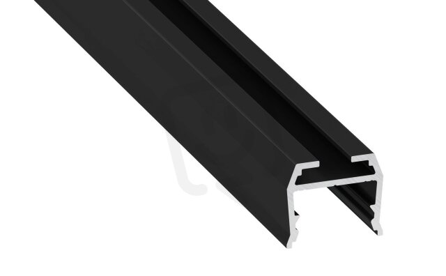 Přisazený hliníkový profil AL-PROFIL AXEL BLACK LACQUERED 1M GREENLUX GXLP1162