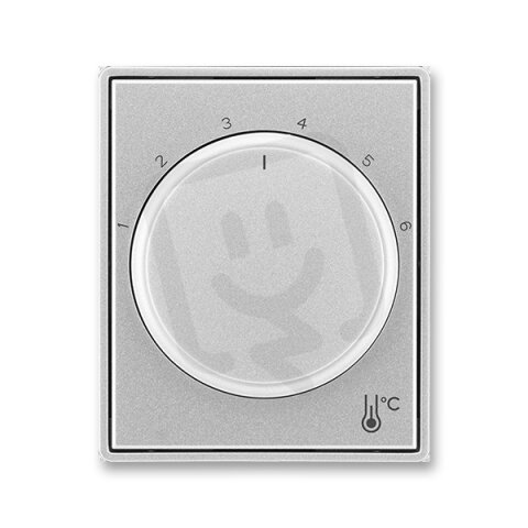Kryt termostatu s otočným ovládáním, titanová ABB 3292E-A00300 08