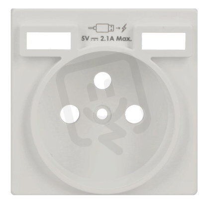 Kryt pro zásuvku silovou s USB nabíječko