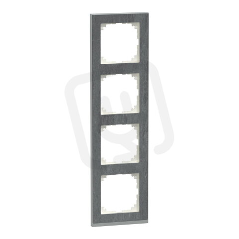 Krycí rámeček, Merten M-Pure Decor, čtyřnásobný, Slate SCHNEIDER MEG4040-3669