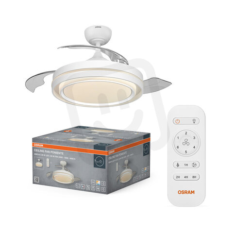 Ceiling Fan Poniente 1060mm 66W CCT OSRAM 4058075857919