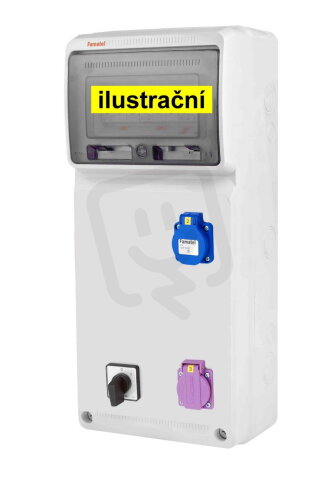 Zásuvková skříň ZSFT11000000.0/3951 IP54 jištěná bez chrániče FAMATEL v1188