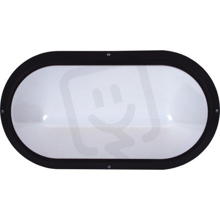 Nástěnné svítidlo Robin ovál černá 2x60W IP54 E27 COMPOLUX 916974/07