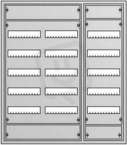 Zapuštěná rozvodnice ABB U63R5 -180M s dveřmi