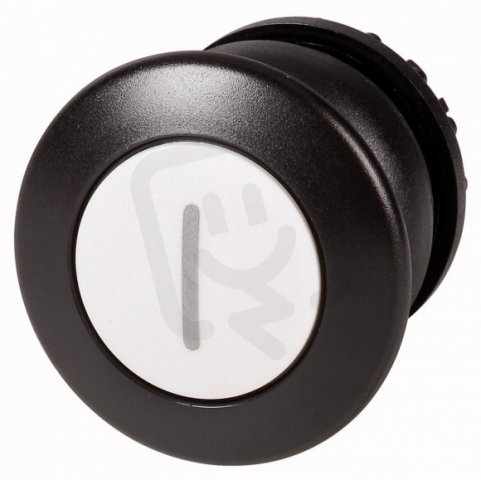 Eaton M22S-DRP-W-X1 Tlačítko hřibové, aretace, černý, štítek bílá I, hřib černá
