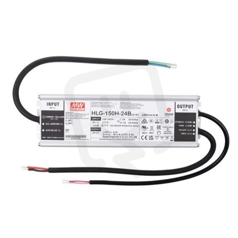 Napájecí zdroj Mean Well HLG-150H-24B 150W DC24V/6,3A IP67 1-10V a PWM