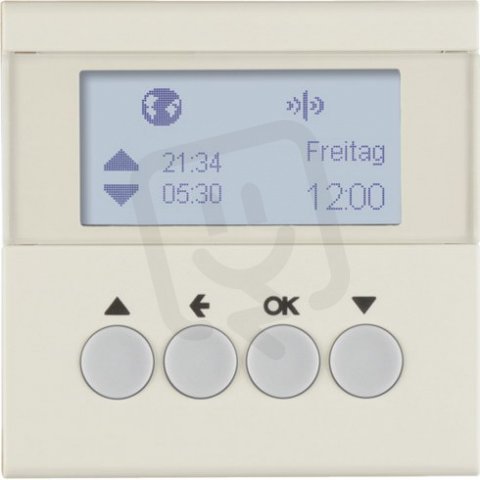 KNX RF žaluziový časový spínač, quicklink, S.1, krémová lesk BERKER 85745182