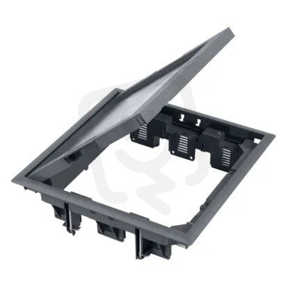 Podlahová krabice FB čtvercová 12×K45 12mm šedá 85mm116mm IK08 FB34012/1