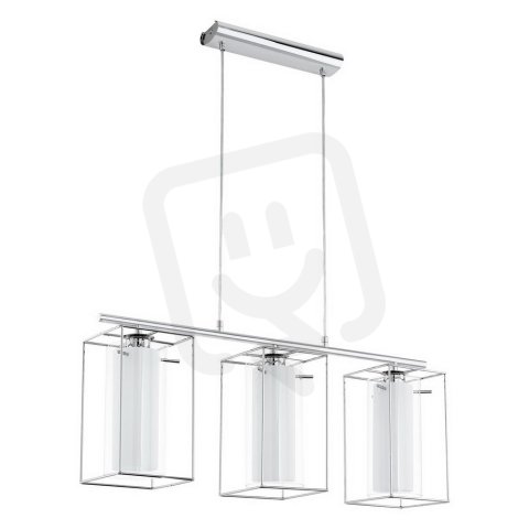 Závěsné svítidlo LONCINO 1 chrom/čirá- bílá 180W IP20 EGLO 94378