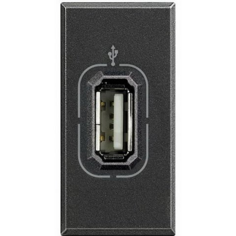 AXOLUTE ZÁSUVKA USB 1M ANTRACIT BTICINO HS4285