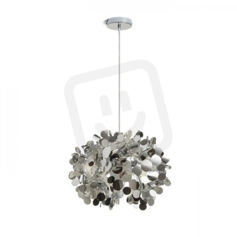 CONFETTI závěsná chromovaná fólie 230V E27 28W RENDL R13285