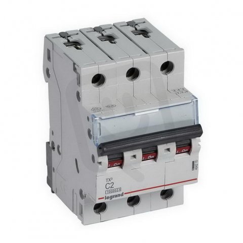 TX3 JISTIČ, 3 PÓLOVÝ, CHAR. C, 2A 10000A LEGRAND 404215