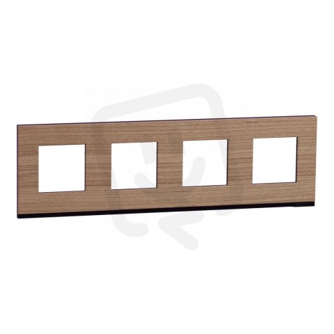 Unica Pure Krycí rámeček čtyřnásobný, Oak Wood SCHNEIDER NU600884