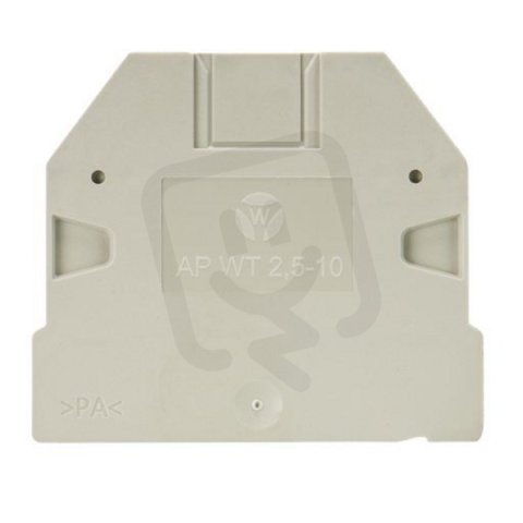 Koncová deska šedá AP WT pro svorku 2.5 až 10 mm2 WIELAND 07.313.2555.0