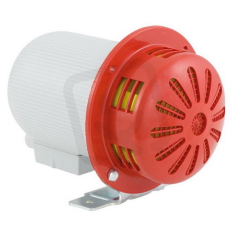 Motorová siréna CELERE 240V, ACDC, IP43, 107 dB, M12, světle šedá, 1 tón 42025