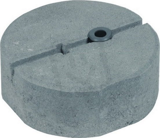 Betonový podstavec C45/55 8,5kg D 240mm -SET- s madlem a adaptérem M17