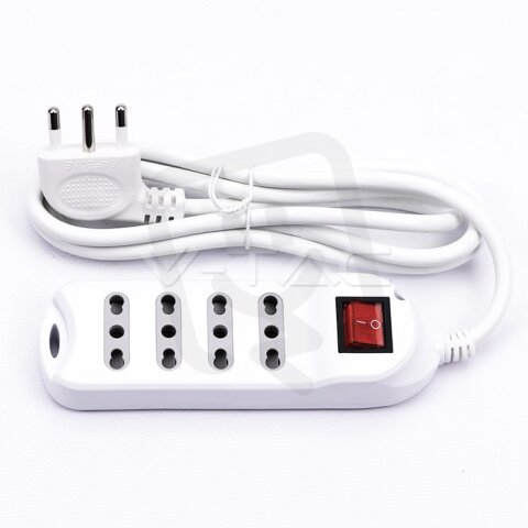 1,5m basic extension socket with switch
