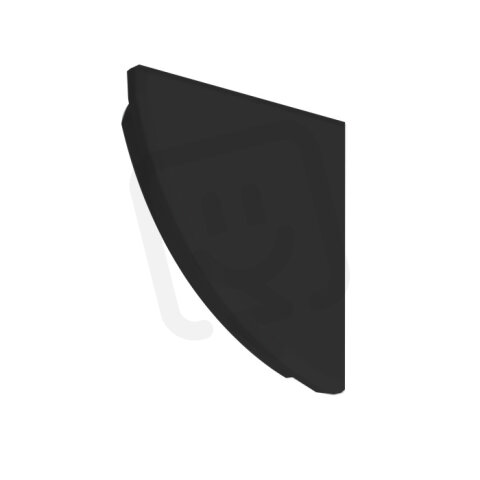 Záslepka KLUŚ KOPRO-L pro AL profil, černá /24116-9005/ ALUMIA C24116L05
