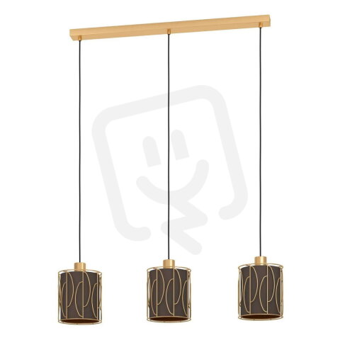 Závěsné svítidlo COROJAL 3xE27 zlatá/cappuccino 120W IP20 EGLO 390207