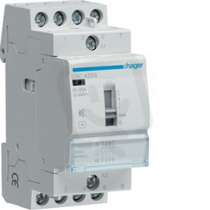 Stykač se sníž. hlučností 25A, 4S, 230V AC HAGER ERC425S