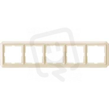 Merten Rámeček pětinásobný, Antique, White Cream SCHNEIDER MTN483544