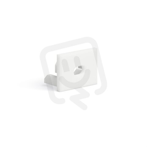 Záslepka s otvorem KLUŚ PDS-4-PLUS-OTW pro AL profil, bílá /24425/ C24337C10TW