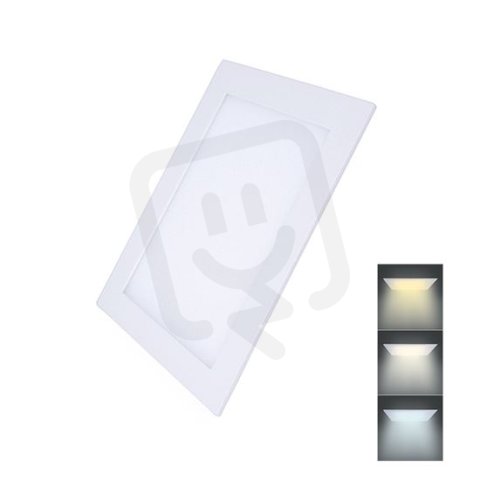 LED mini panel CCT podhledový 18W 1530lm 3000K 4000K 6000K čtvercový WD143