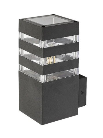 ANKARA antracitová E27 1x 12W IP44 antracit RABALUX 7379