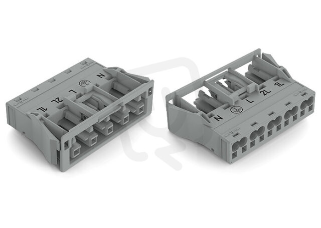 Zásuvka Snap-In 5pól. Kód. B šedá WAGO 770-745/064-000